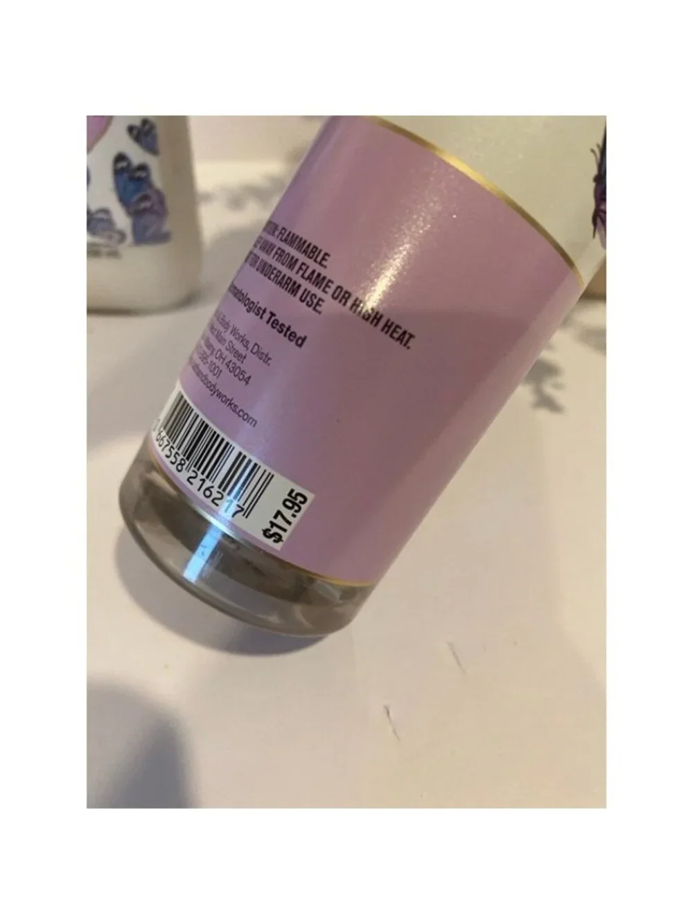 “Butterfly” Bath & Body Works New 3-Pc Body Care Set